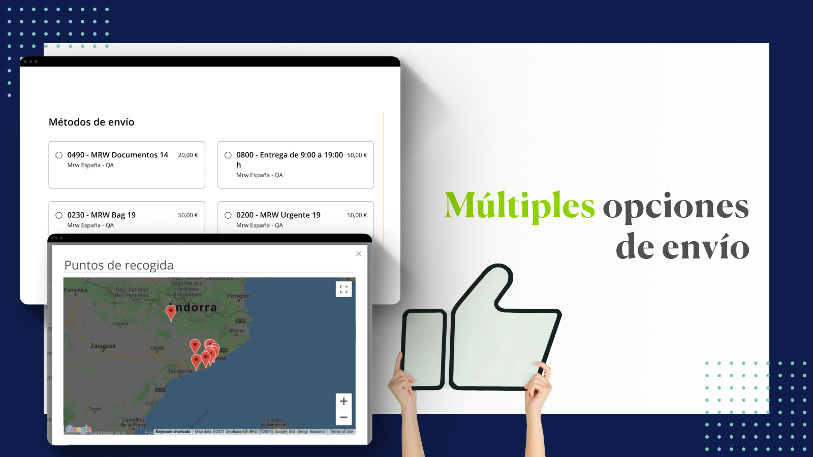 MRW multiples opciones de envio 