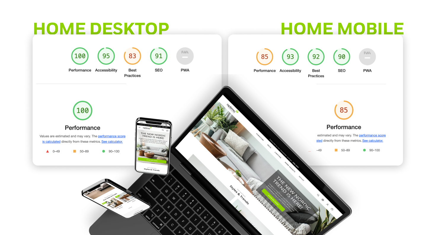 Homepage results